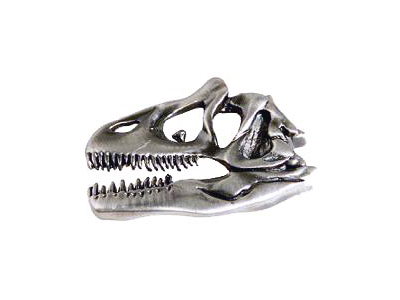 Allosaurus Skull Pewter Magnet